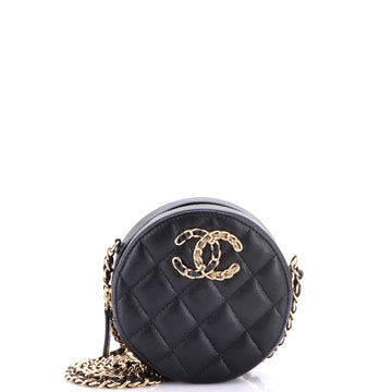 Chanel French New Wave Round Clutch With