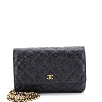 Chanel Wallet On Chain Quilted Caviar