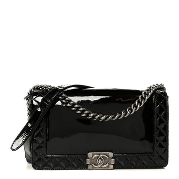 Chanel Patent New Medium Boy Reverso