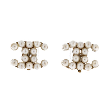Chanel Cc Clip-On Earrings Metal And
