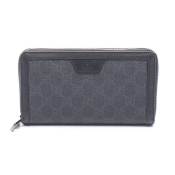 Gucci Gg Supreme Around Zip Long Wallet
