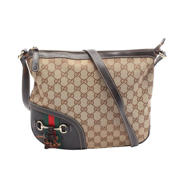 Gucci Horsebit Gg Canvas Shoulder
