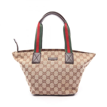 Gucci Gg Canvas Sherry Line Tote Hand