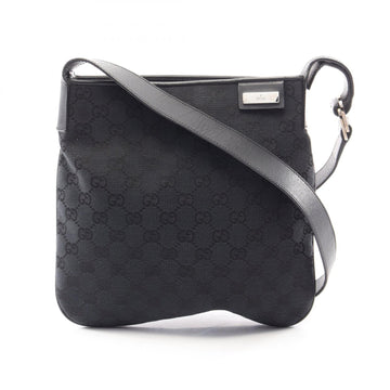 Gucci Gg Canvas Shoulder Bag Leather