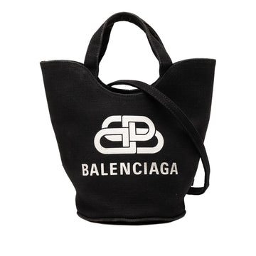 Balenciaga Canvas Wave Tote Xs Pre-Loved