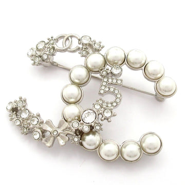 Chanel Coco Silver Clear Hardware Faux