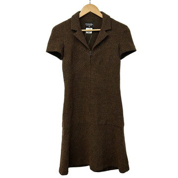 Chanel Dark Brown Black Women's Dress