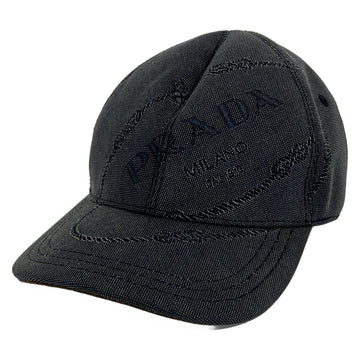 Prada Dark Gray Polyester Cotton Leather