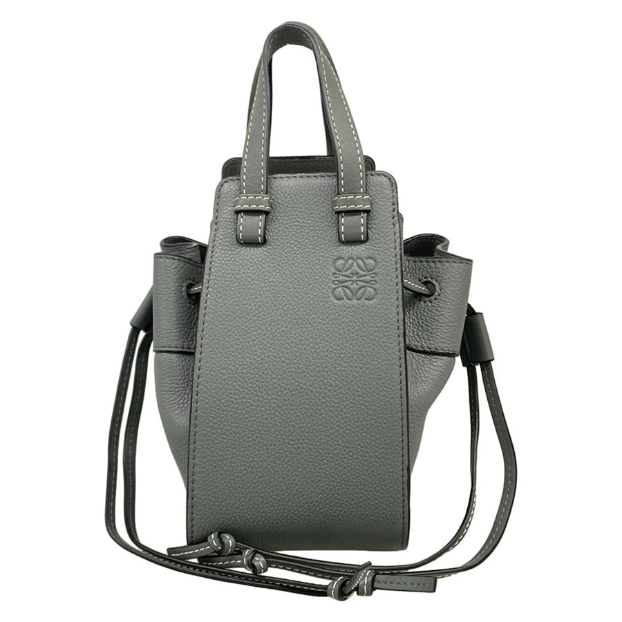 Loewe Hammock Drawstring Bag Mini Gray