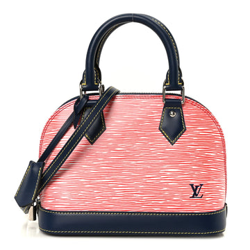 Louis Vuitton Epi Alma Bb Denim Red