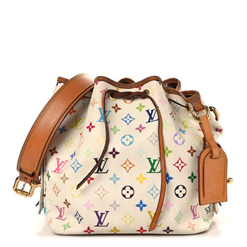 Louis Vuitton Multicolor Petit Noe White