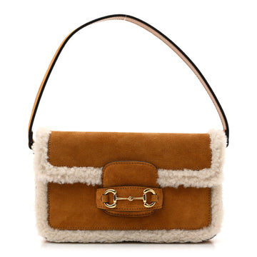 Gucci Suede Shearling Horsebit Mini