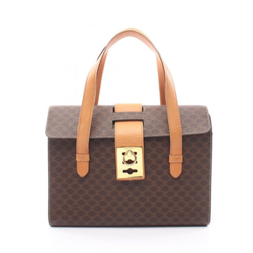 Celine Macadam Handbag Canvas Leather