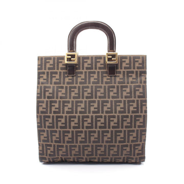Fendi Zucca Tote Bag Canvas Leather