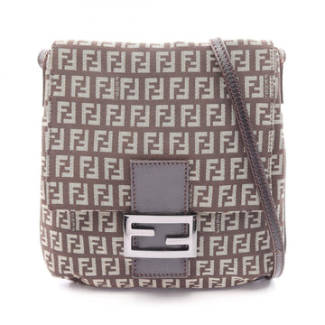 Fendi Zucchino Shoulder Bag Canvas