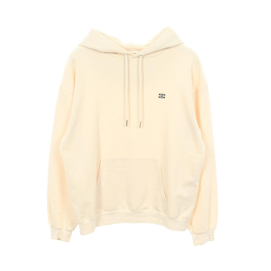 Celine Triomphe Hoodie Cotton Beige #S