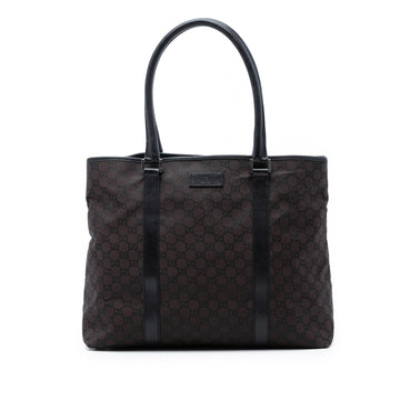 Gucci Gg Nylon Joy Tote Pre-Loved Dark