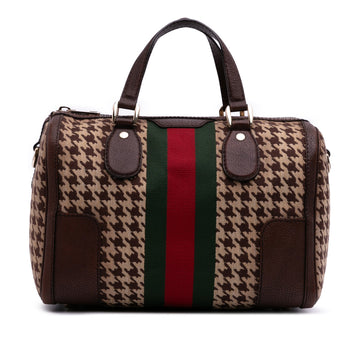 Gucci Cotton Seventies Web Boston Bag