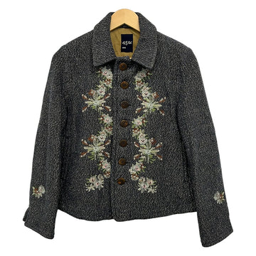 45R Nicomi Tweed Floral Ania Jacket Dark