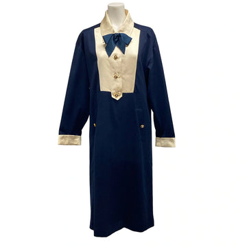 Chanel Navy Beige [Outer Material] Wool