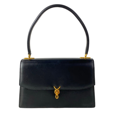 Morabito Princess Black Leather Handbag