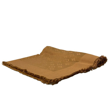 Louis Vuitton Brown Scarf Silk Wool