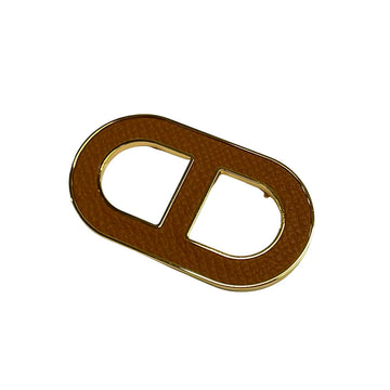 Hermes Chaine D'Ancre Gold Dark Brown