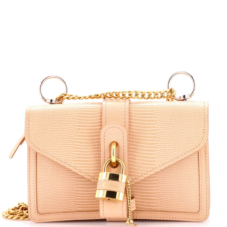 Chloe Aby Shoulder Bag Lizard And