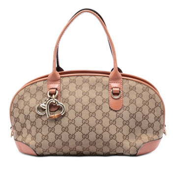 Gucci Gg Canvas Heart Bit Satchel Pre-
