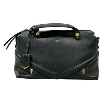 Fendi By The Way Black Leather Handbag