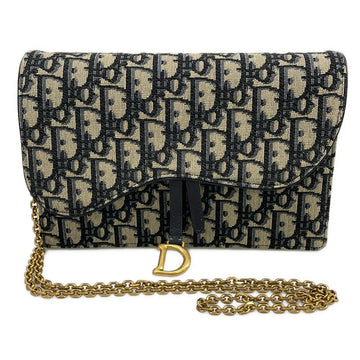 Dior/Christiandior Saddle Wallet Navy