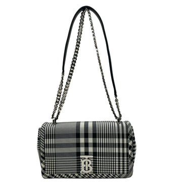 Burberry Lola White Black Nylon Shoulder