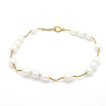 Tasaki 18K Yellow Gold Pearl Bracelet