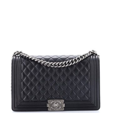 Chanel Boy Flap Bag Quilted Lambskin New