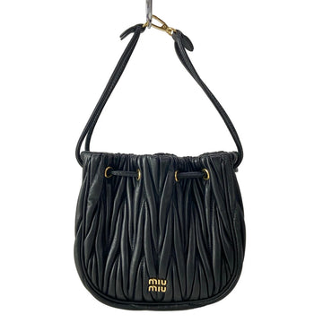 Miumiu Matelasse Black Nappa Leather