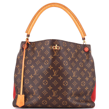 Louis Vuitton Gaia Handbag Canvas