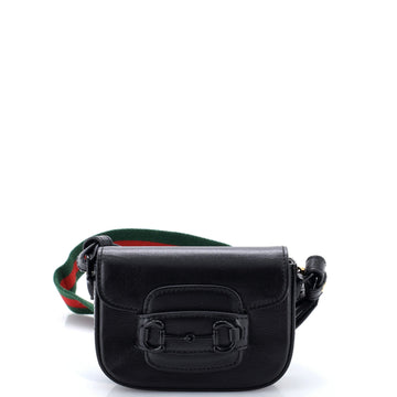 Gucci Horsebit Shoulder Bag Leather