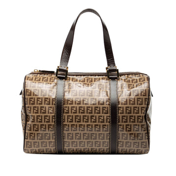 Fendi Zucchino Crystal Boston Bag Pre-