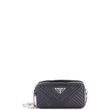 Prada Double Zip Wallet On Chain