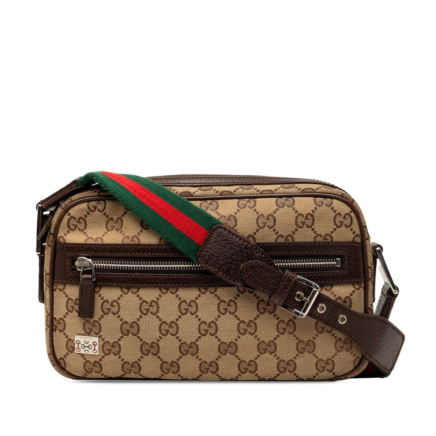 Gucci Gg Canvas Web Pop Shoulder Bag