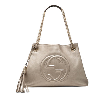 Gucci Medium Metallic Calfskin Soho