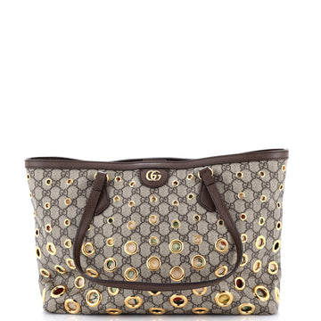 Gucci Ophidia Tote Grommet Gg Coated