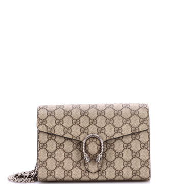 Gucci Dionysus Chain Wallet Gg Coated