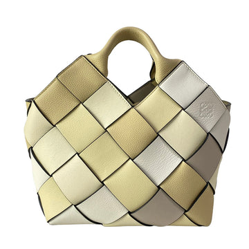 Loewe Woven Basket Bag Small Beige Cream