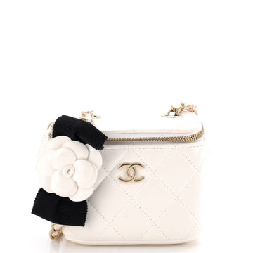 Chanel Camellia Bow Vanity Case With