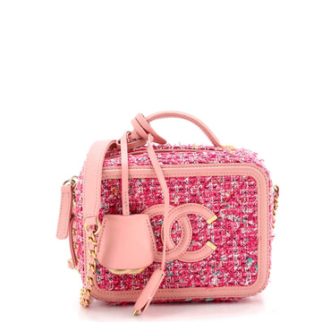 Chanel Filigree Vanity Case Quilted