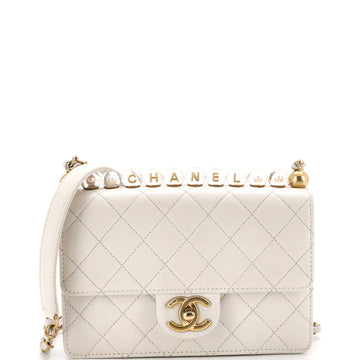 Chanel Chic Pearls Flap Bag Quilted