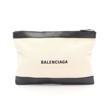Balenciaga Navy Clip M Clutch Bag Pouch