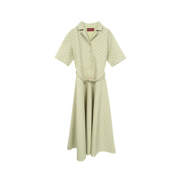 Gucci Gg Pattern Dress Cotton Polyester