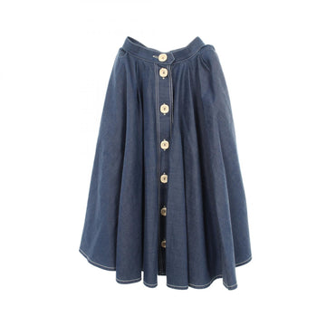 Gucci Flare Skirt Cotton Navy #36